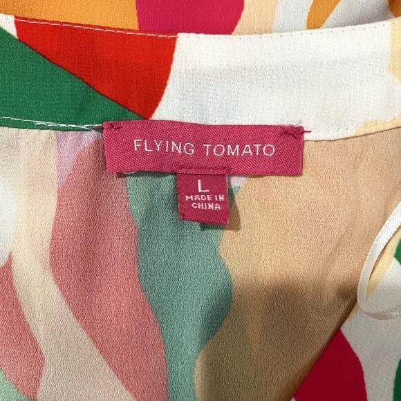 Flying Tomato Summer Woven Top - Size Large (EUC) - Picture 6 of 7